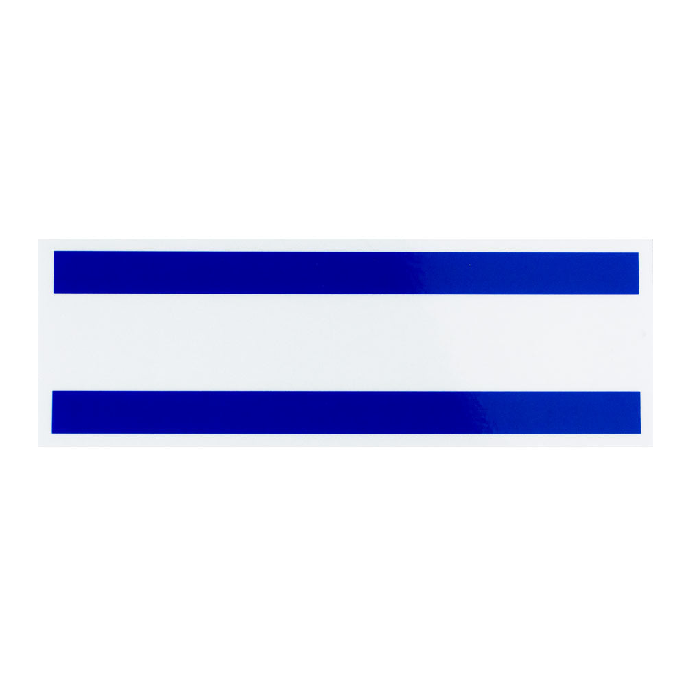Measurement band sticker for Optimist Blackgold / Silver spars